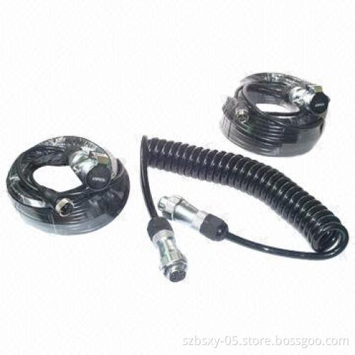 5-Pin Trailer Cable, Support 1 Channel with 4m Curly Cable